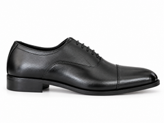 Elite Evoke – Classic Black Cap-Toe Oxford Shoes
