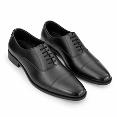 Elite Evoke – Classic Black Cap-Toe Oxford Shoes