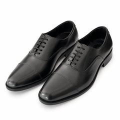 Elite Evoke – Classic Black Cap-Toe Oxford Shoes