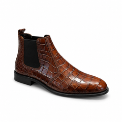 Elite Evoke – Croc Royale Chelsea Boots | Cognac Brown