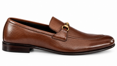 Elite Evoke – Brown Signature Horsebit Leather Loafers