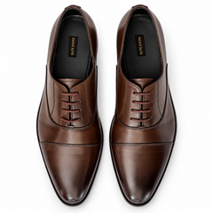 Elite Evoke – Heritage Brown Cap-Toe Oxford Shoes