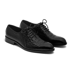 Elite Evoke's Black Charm Crocodile Oxford