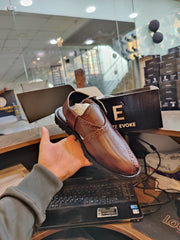 Elite Evoke Zarq Umber – Deep Brown Peshawari chappal