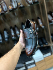 Elite Evoke Brown Single Monk Strap Oxford