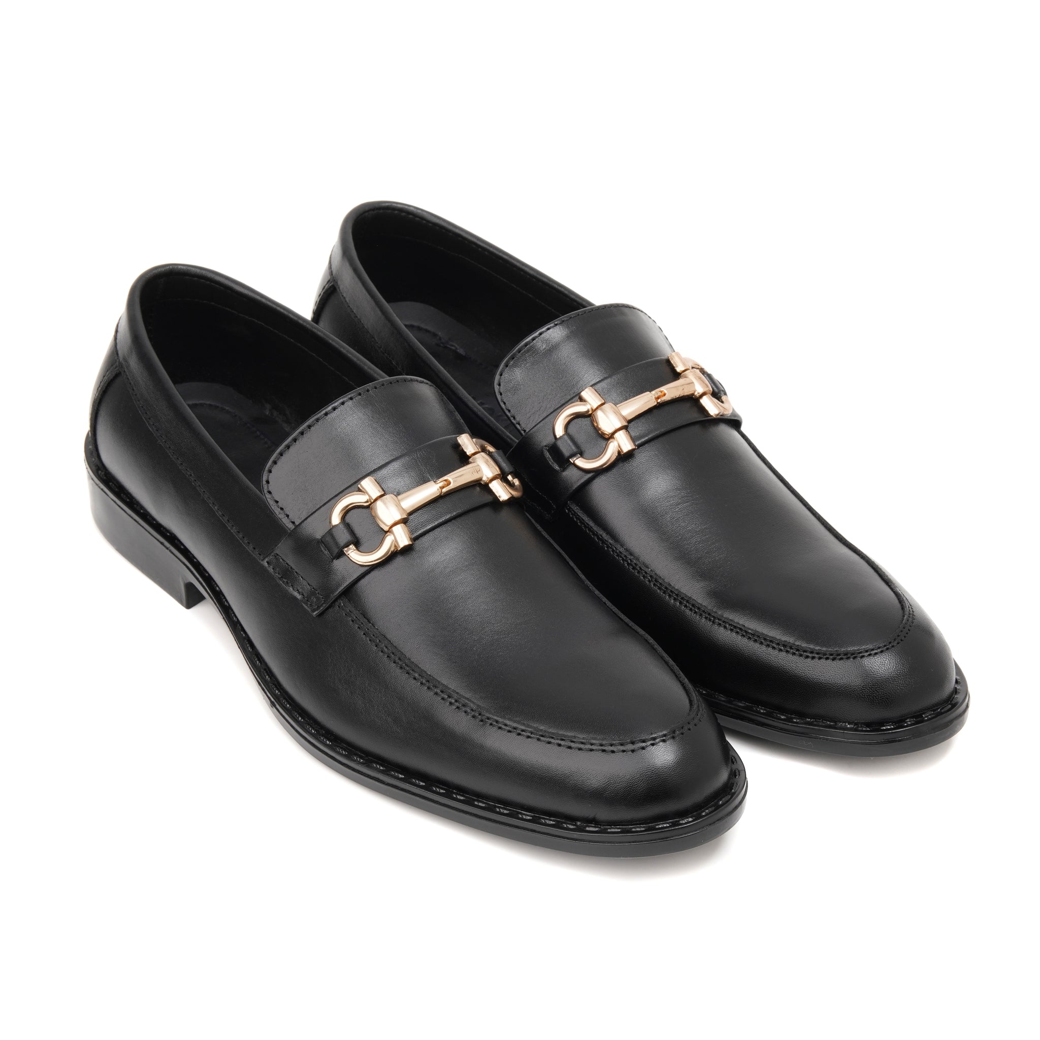 Midnight Black Elegance Loafer - Pure Cow Leather