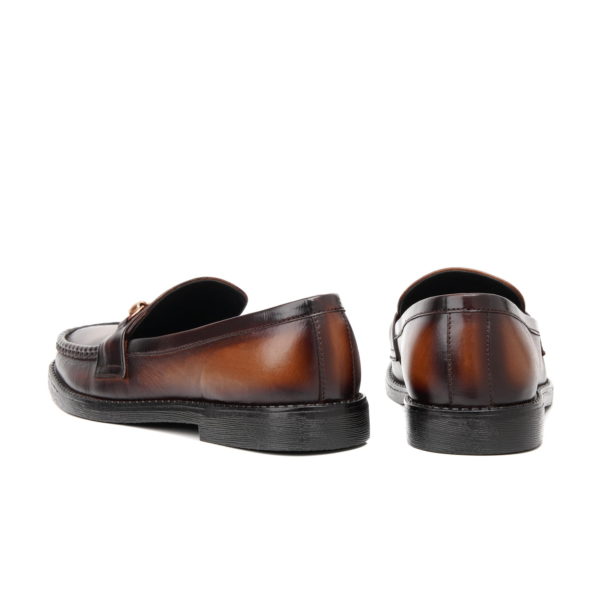 Patina Buckle Brilliance Loafer - Pure Cow Leather