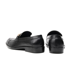 Midnight Black Elegance Loafer - Pure Cow Leather