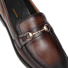 Patina Buckle Brilliance Loafer - Pure Cow Leather