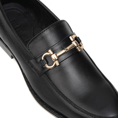 Midnight Black Elegance Loafer - Pure Cow Leather