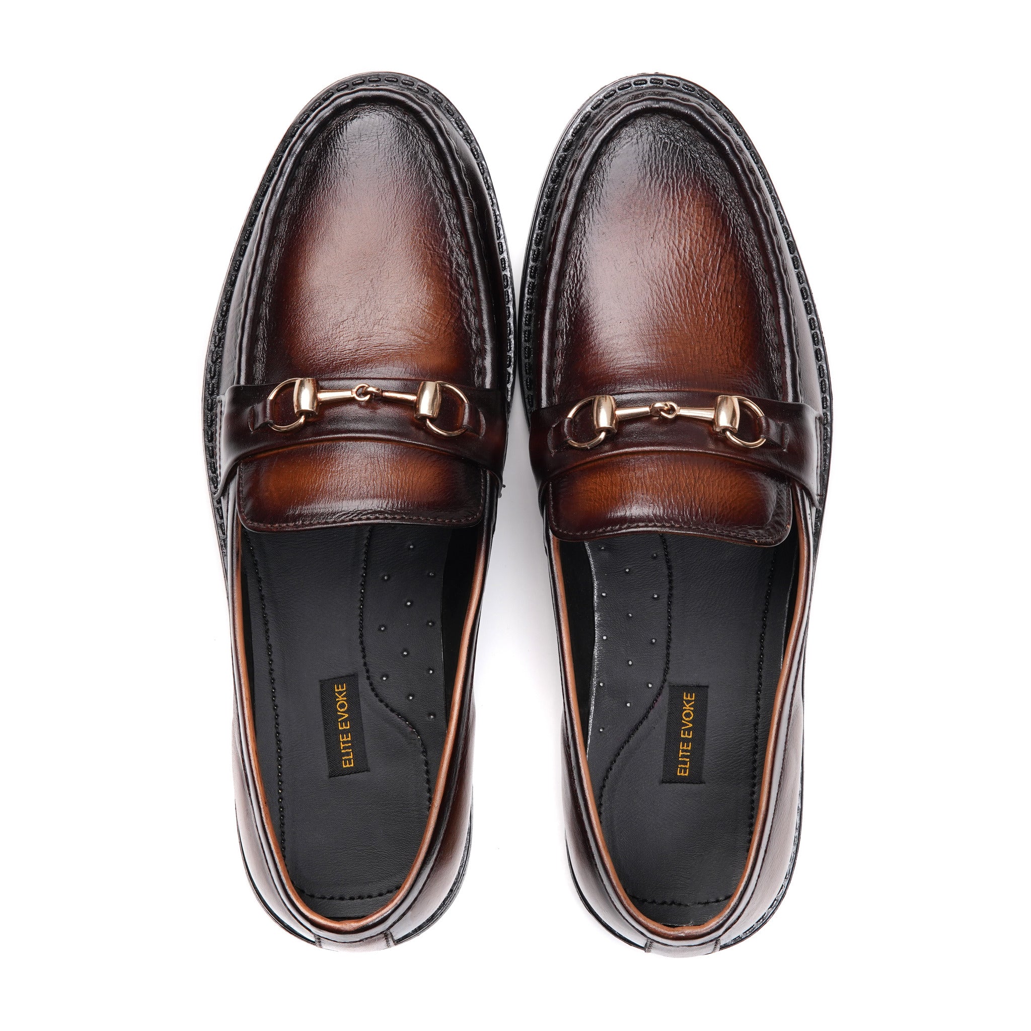 Patina Buckle Brilliance Loafer - Pure Cow Leather