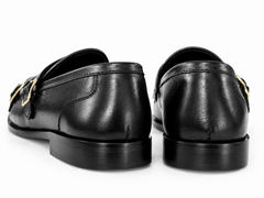 Elite Evoke – Croc Double Monk-Strap Leather Loafers