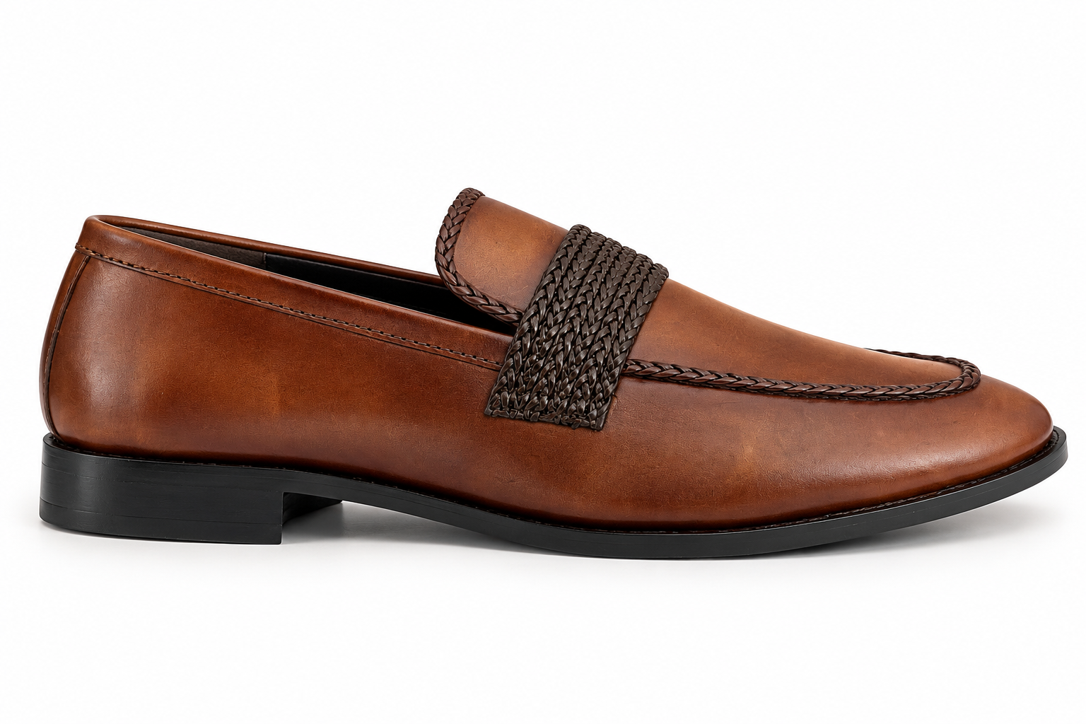 Elite Evoke – Braided Leather Loafers