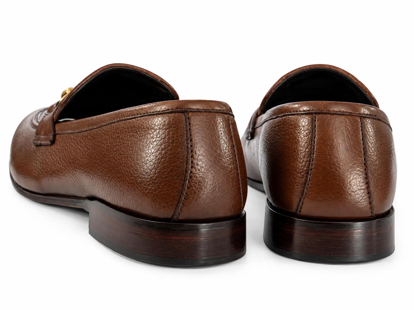 Elite Evoke – Brown Signature Horsebit Leather Loafers