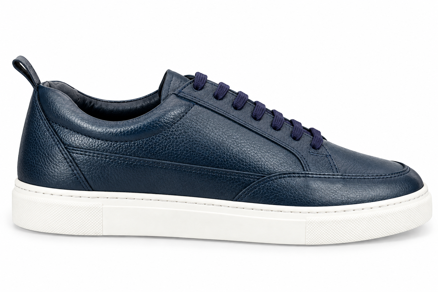 Elite Evoke – Royal Navy Blue Leather Sneakers