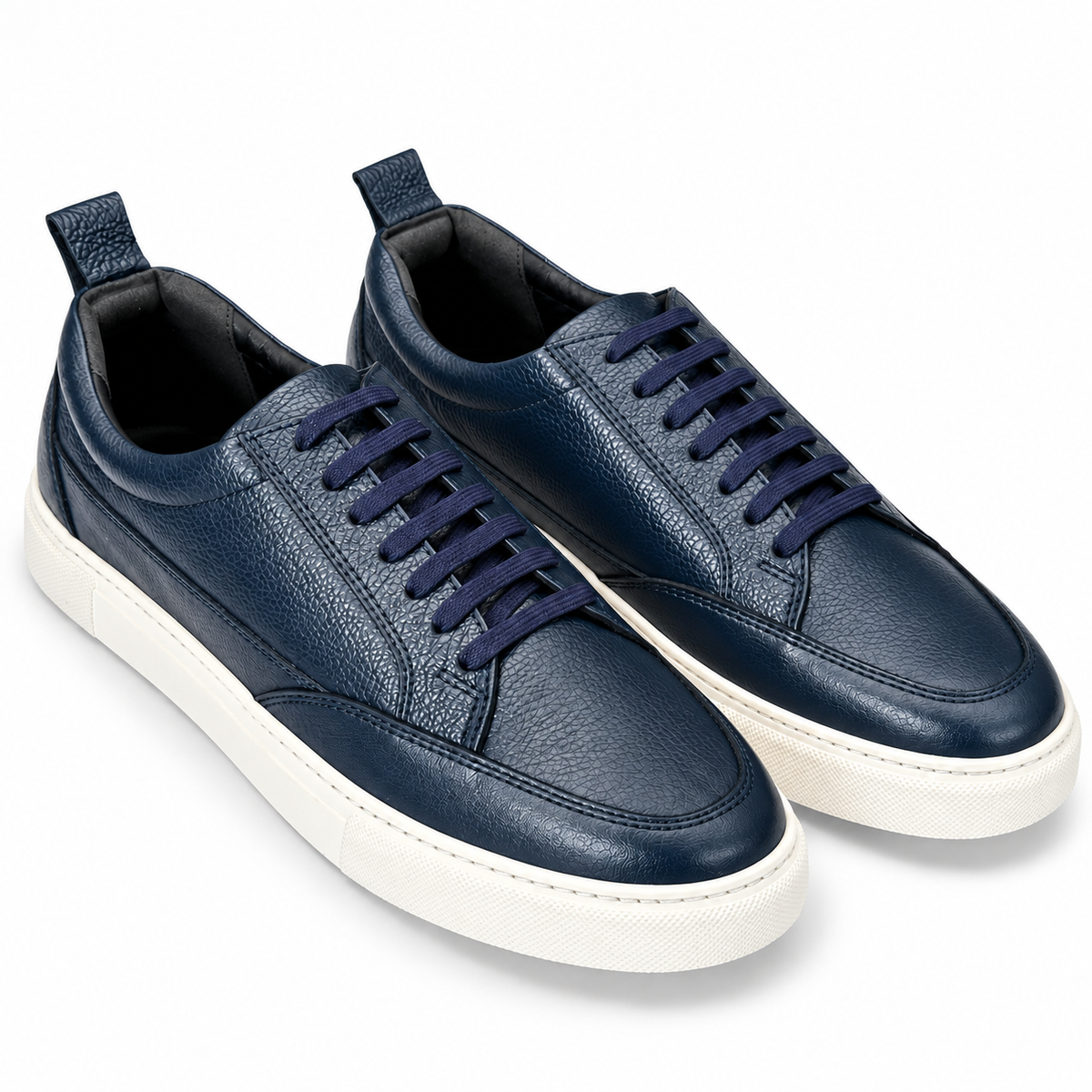 Elite Evoke – Royal Navy Blue Leather Sneakers