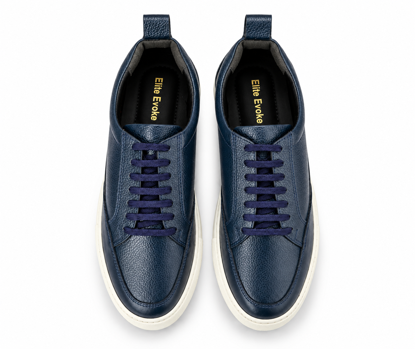 Elite Evoke – Royal Navy Blue Leather Sneakers