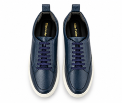 Elite Evoke – Royal Navy Blue Leather Sneakers