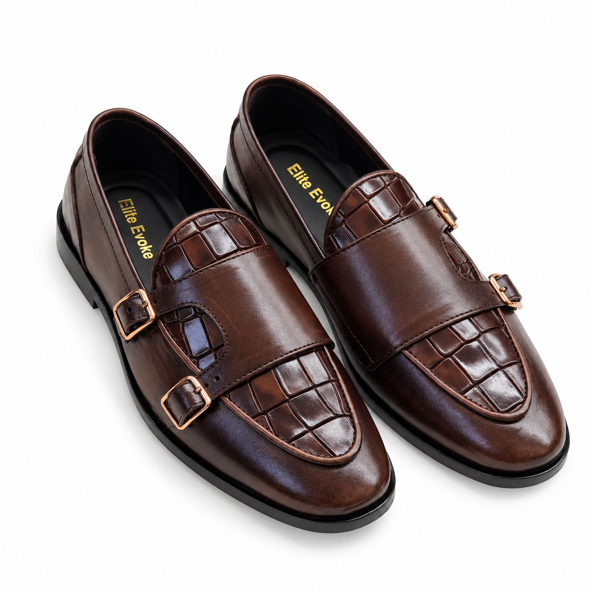 Elite Evoke – Heritage Brown Double Monk Loafers