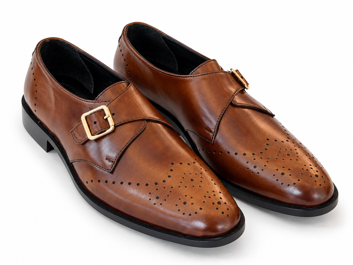 Elite Evoke – Brogue Monk-Strap Shoes