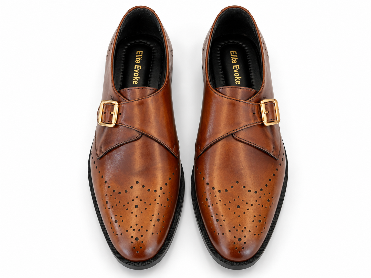 Elite Evoke – Brogue Monk-Strap Shoes