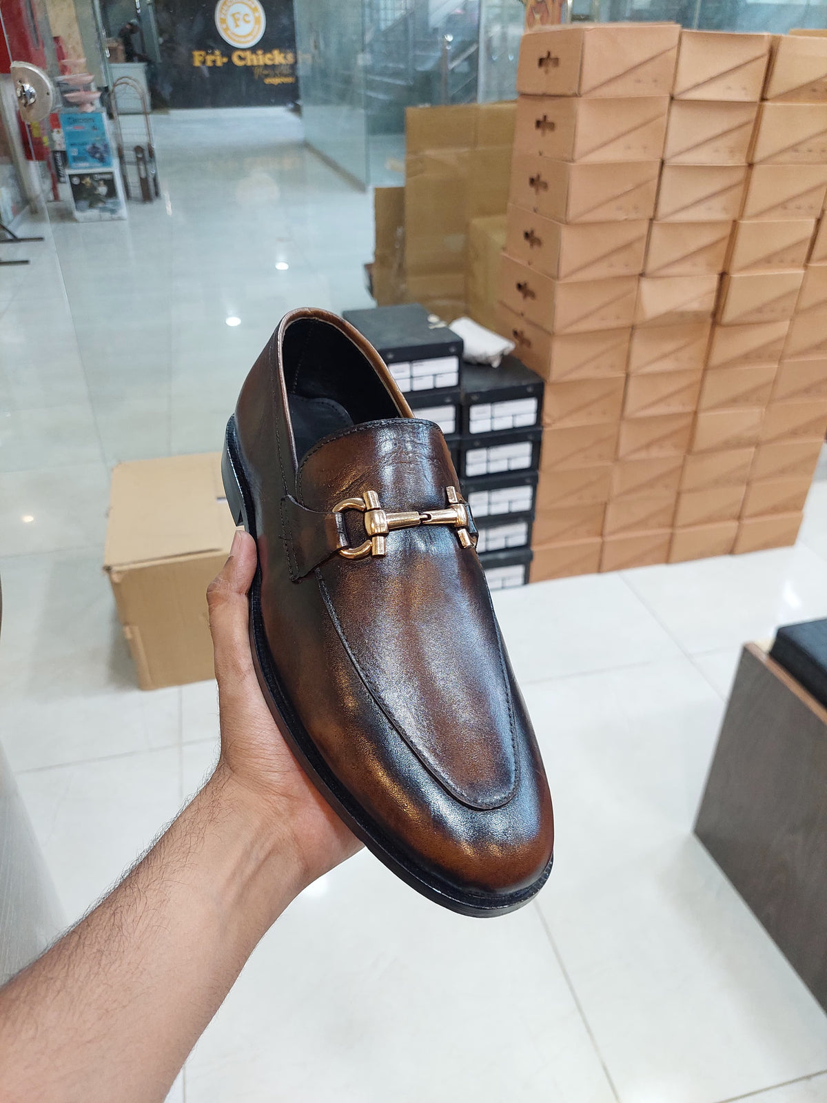 Elite Evoke Brown Horsebit Loafer