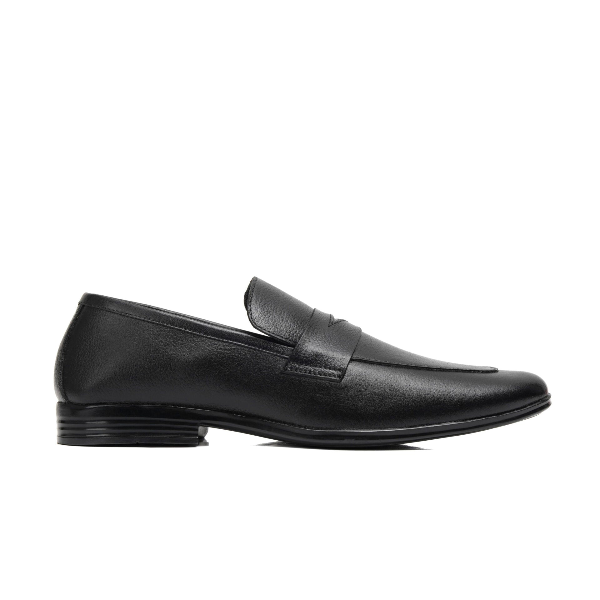 Black Classic Plush Comfort Penny Loafers