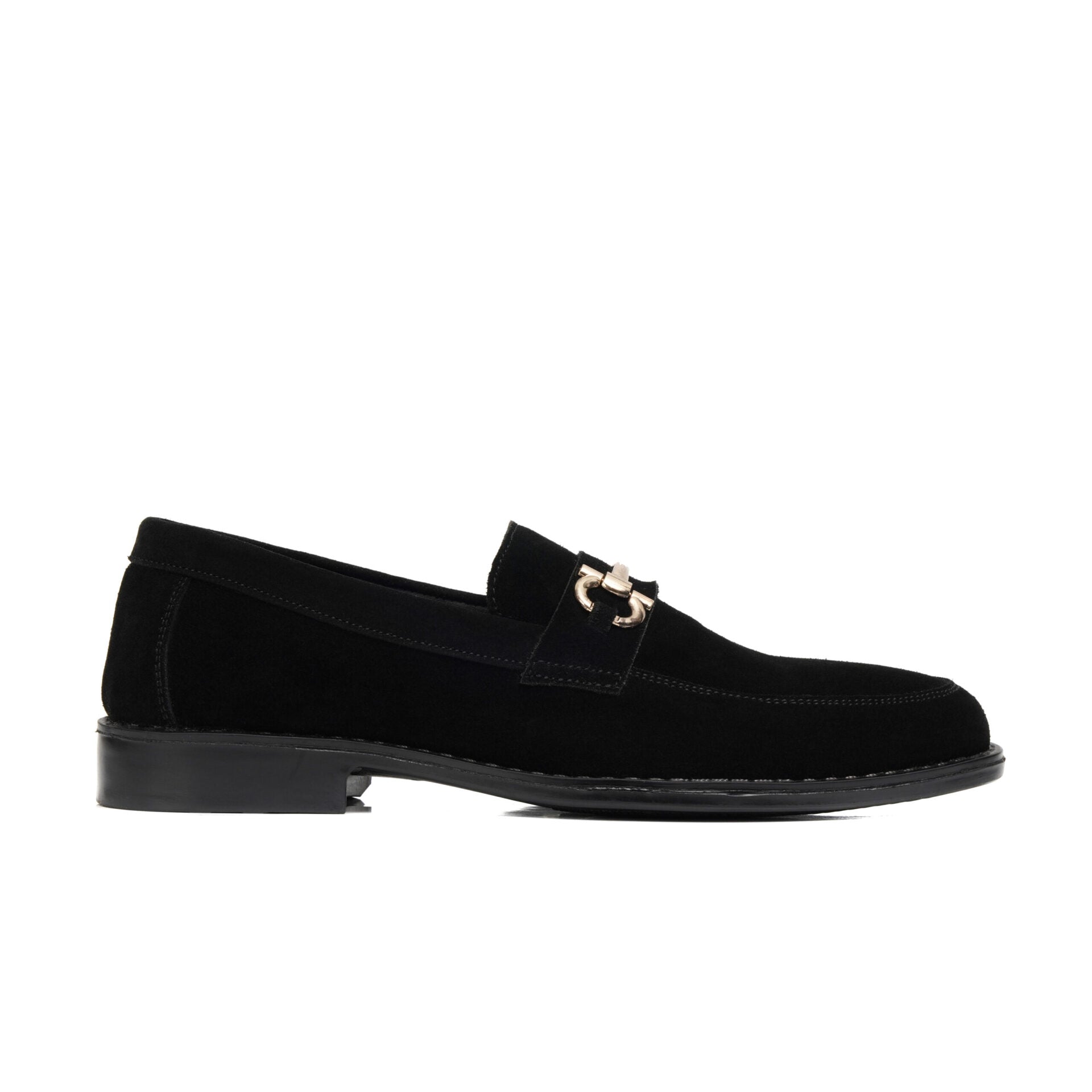 Black Elegance Refined Horse Bit Loafers