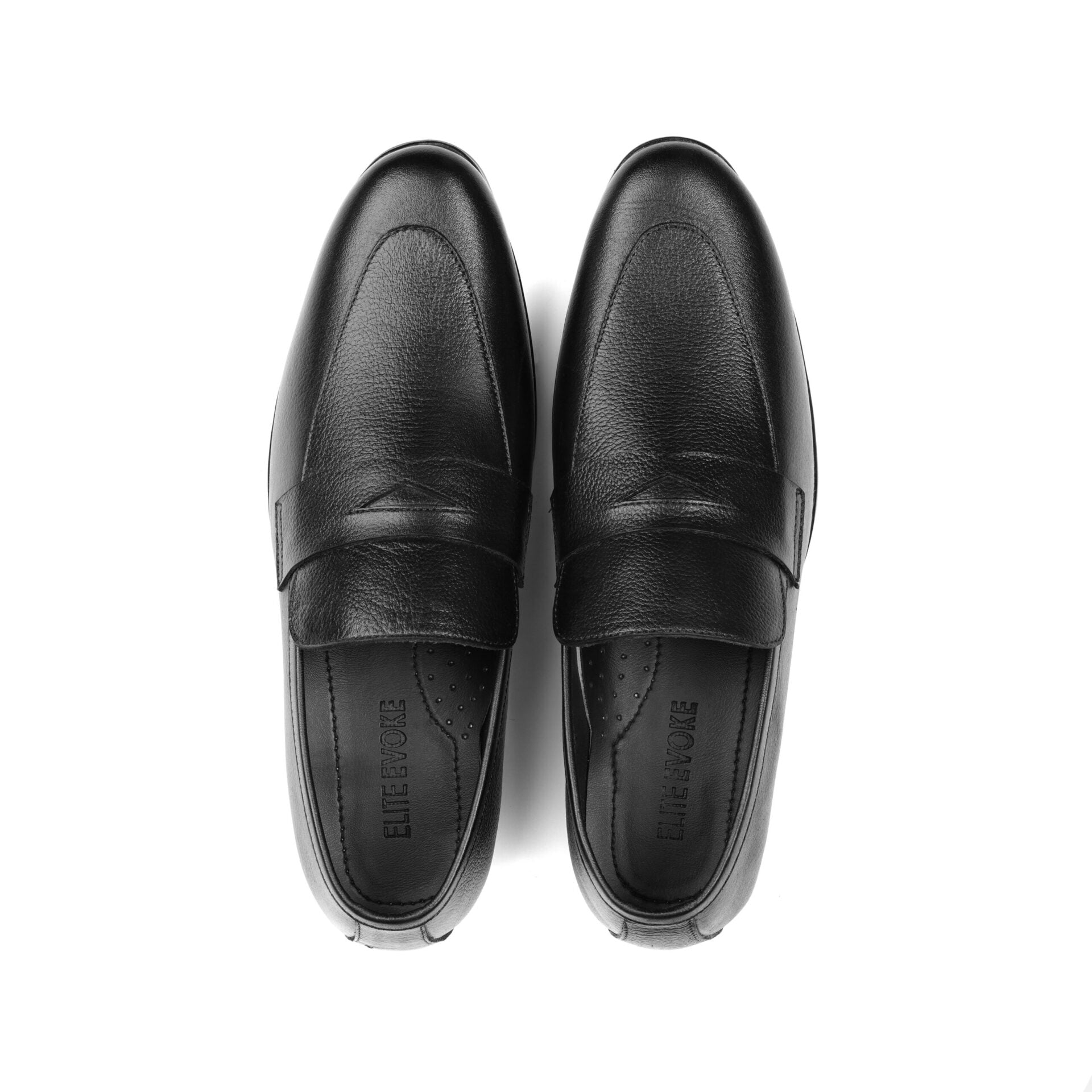 Black Classic Plush Comfort Penny Loafers