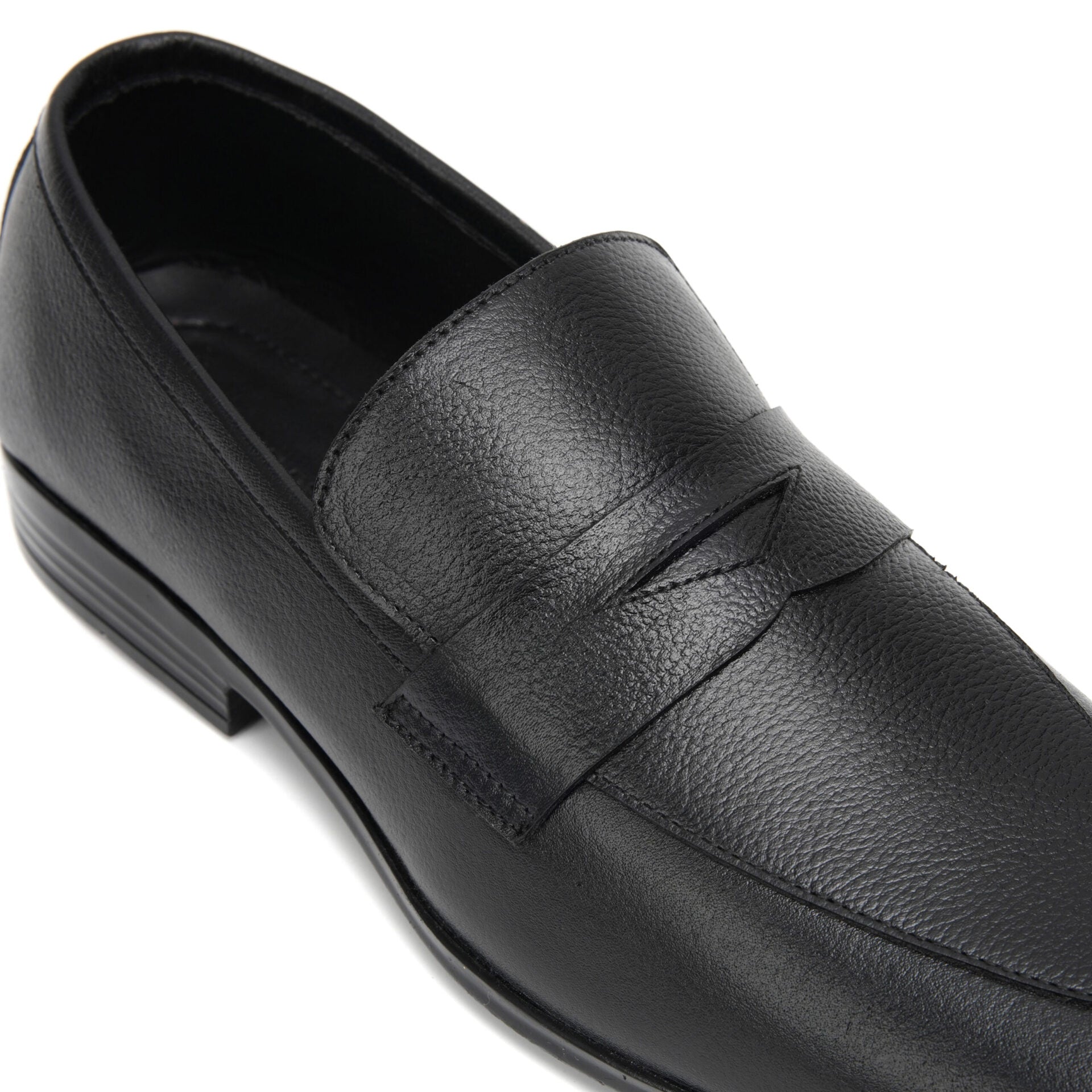 Black Classic Plush Comfort Penny Loafers