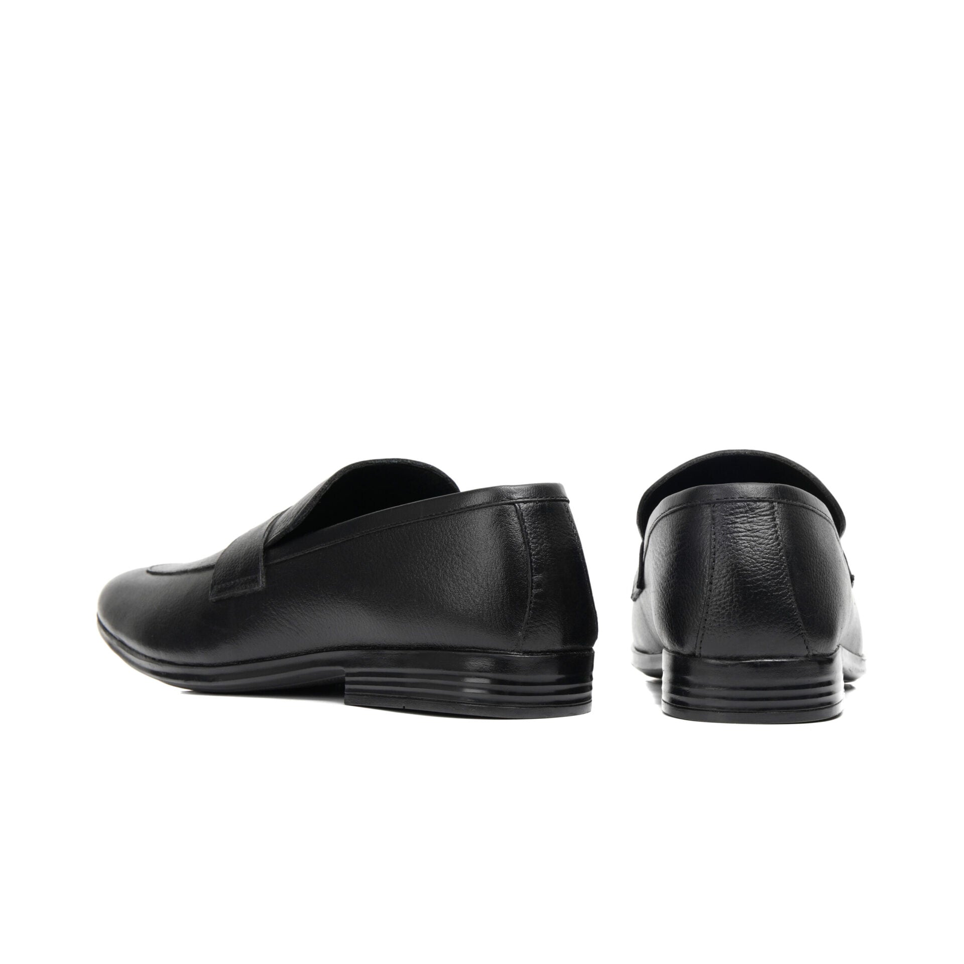 Black Classic Plush Comfort Penny Loafers