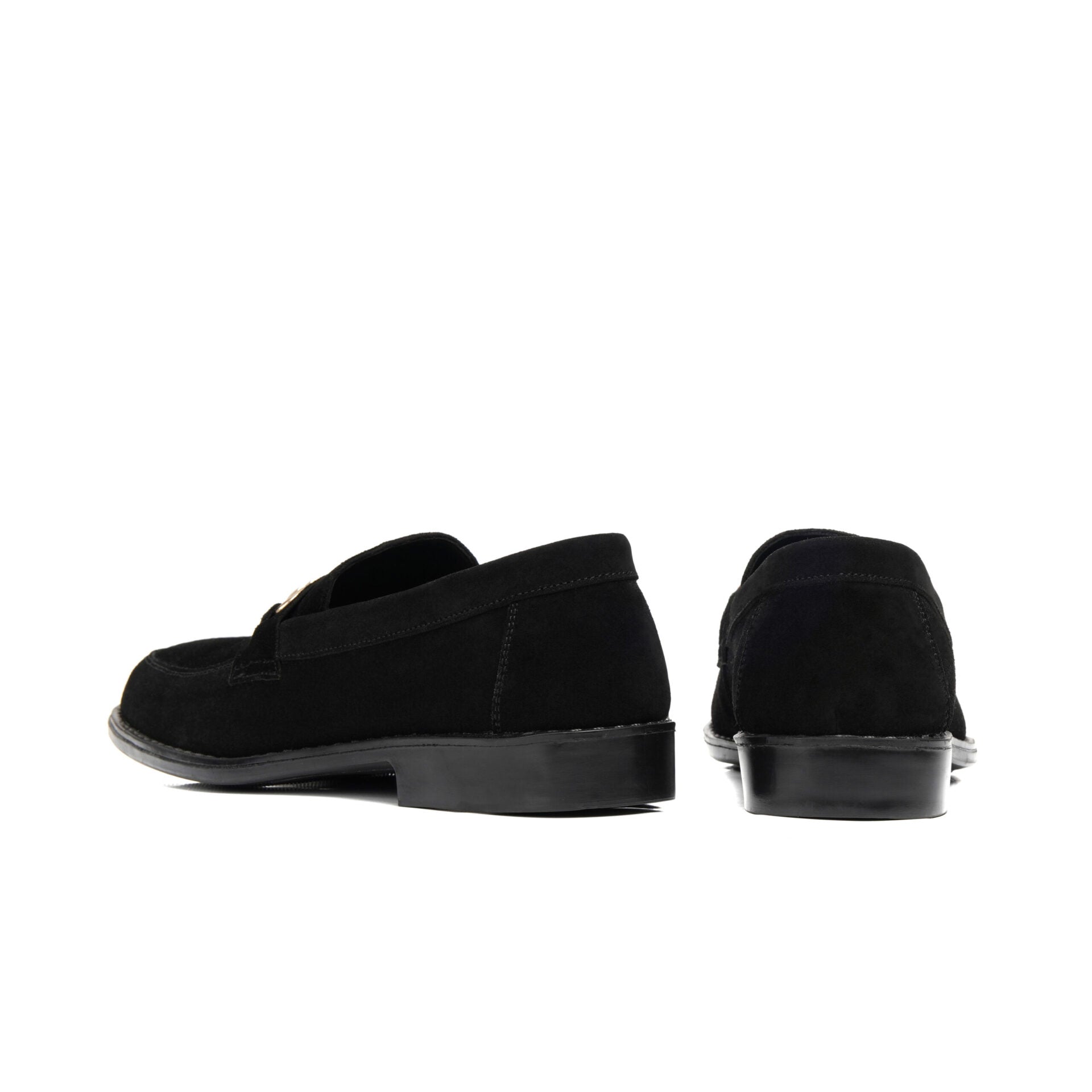 Black Elegance Refined Horse Bit Loafers